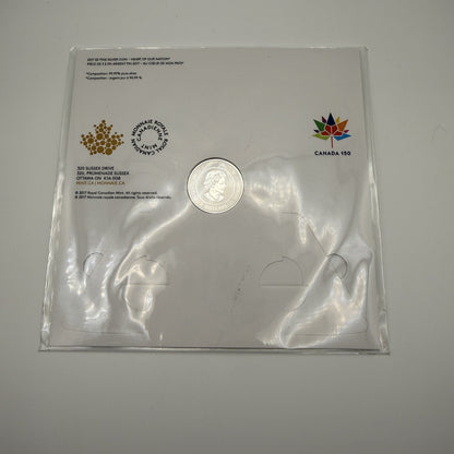 2017 Canada $3 Heart of Our Nation Fine Silver Coin - back