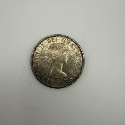 1958 Canada $1 British Columbia Centennial Totem Pole 80% Silver Dollar - back