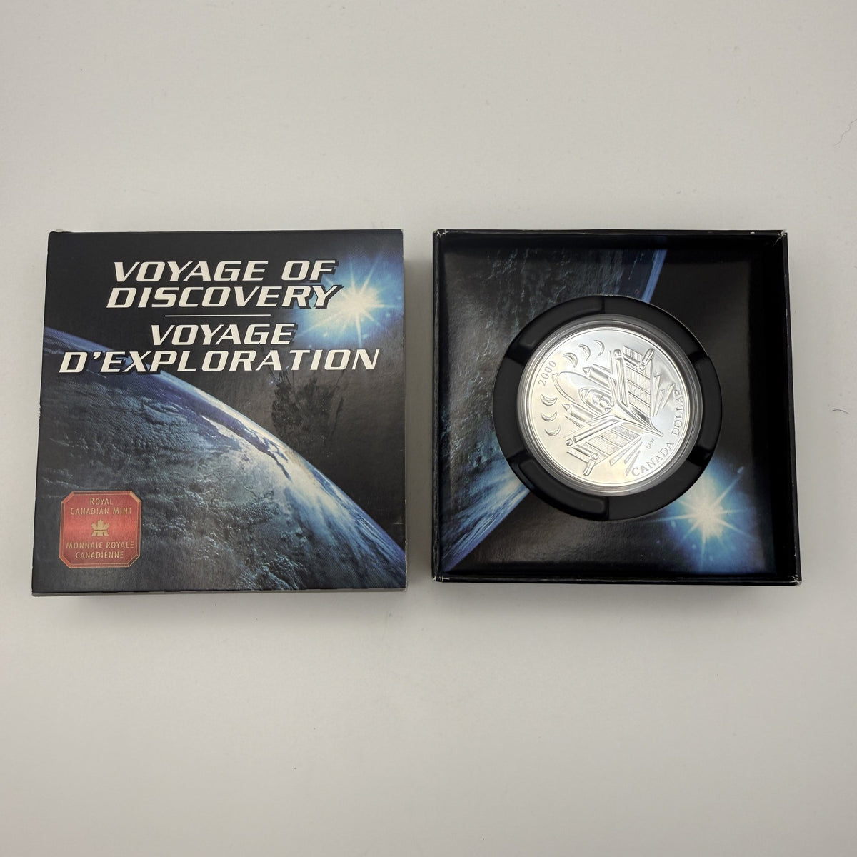 2000 Canada $1 Voyage of Discovery - black Mint case with sleeve