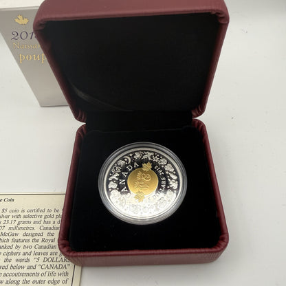 2013 Canada $5 Birth of the Royal Infant - second coin front