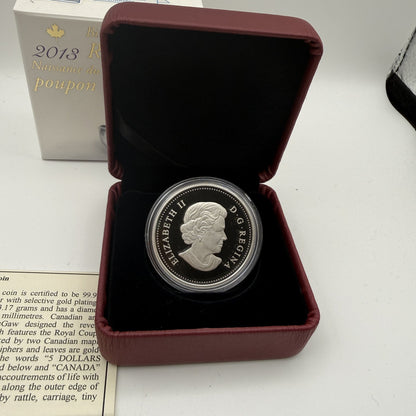 2013 Canada $5 Birth of the Royal Infant - second coin back
