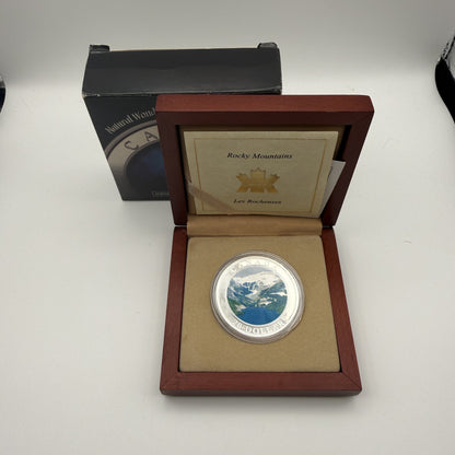 2003 Canada $20 The Rockies - second coin in wooden box