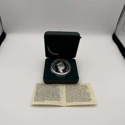 1998 Canada RCMP 125th Proof Dollar - Case & card - back